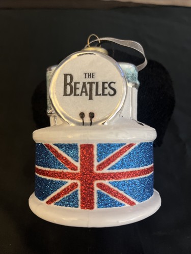 Beatles drum ornament with - beatles,